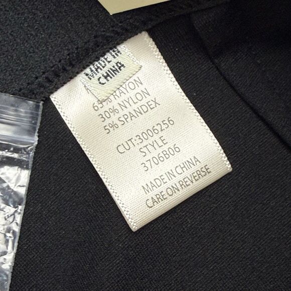 NEW Max Studio London High Rise Wide Leg Trouser Pant Women Size XL Black - Picture 6 of 11